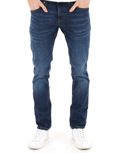 Tommy Jeans Scanton Whiskered Slim Jeans Denim Dark