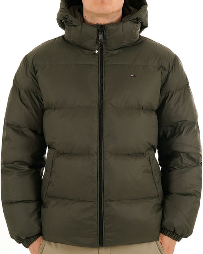 Tommy Jeans wasserabweisende Daunenjacke, Zinnfarben