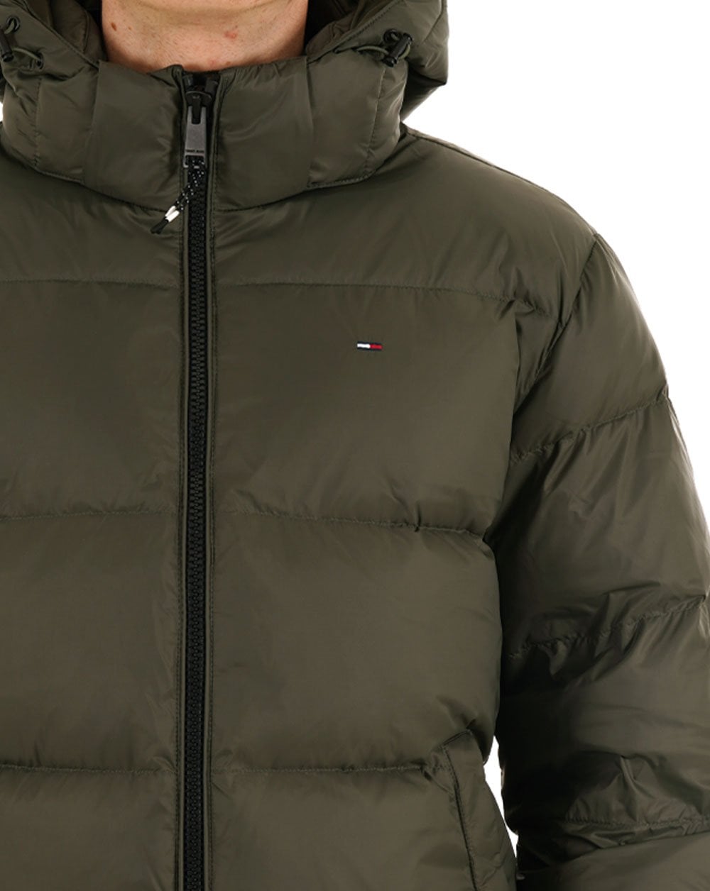 Tommy Jeans wasserabweisende Daunenjacke, Zinnfarben