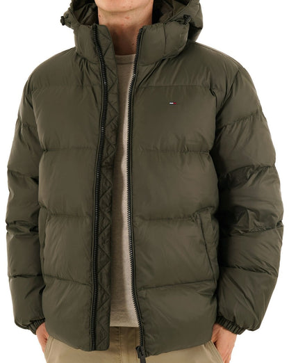 Tommy Jeans wasserabweisende Daunenjacke, Zinnfarben