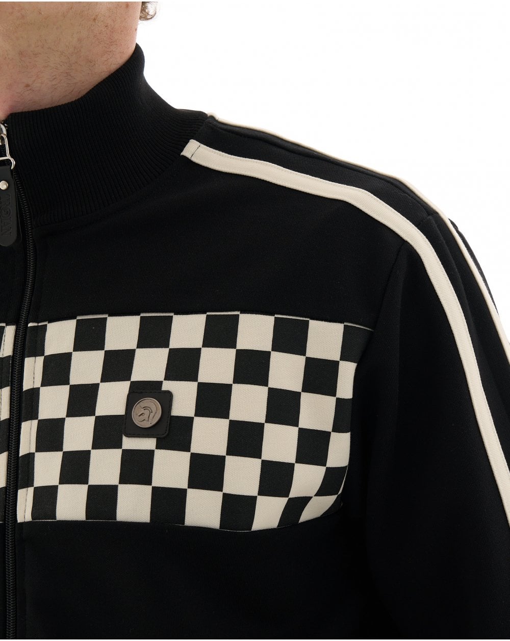 Trojan Chequerboard Trainingsjacke Schwarz