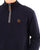 Trojan Quarter Zip Trim Sweat Navy