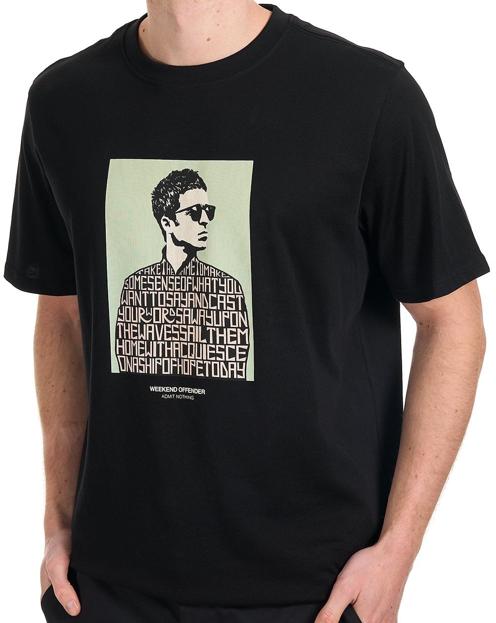Weekend Offender Camden Grafik-T-Shirt Schwarz