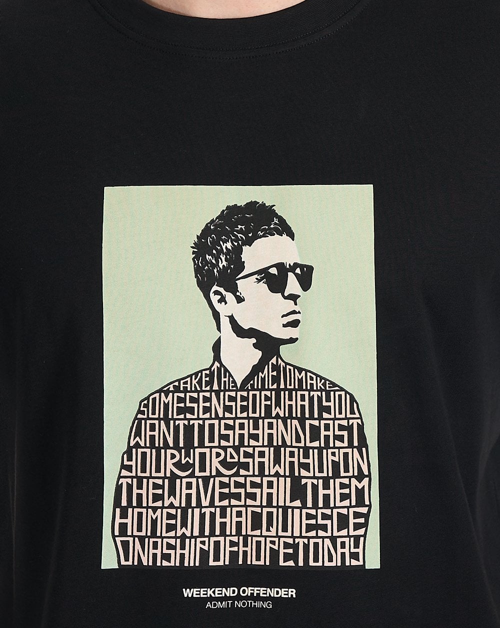 Weekend Offender Camden Grafik-T-Shirt Schwarz