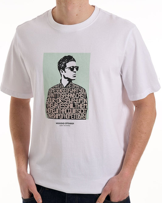 Weekend Offender Weekend Offender Camden Grafik-T-Shirt Weiß
