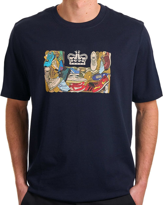 Weekend Offender Weekend Offender D'arblay Grafik-T-Shirt Marineblau