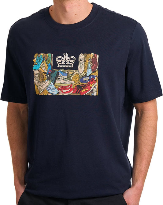 Weekend Offender Weekend Offender D'arblay Grafik-T-Shirt Marineblau