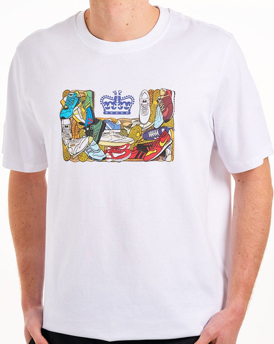 Weekend Offender Weekend Offender D'arblay Grafik-T-Shirt Weiß